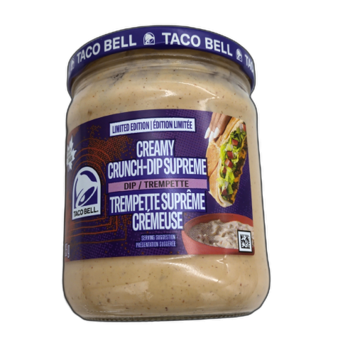 Taco Bell Creamy Crunch-dip Supreme Dip 425g.
