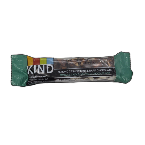 Kind Bar Almond Cashew Mint & Dark Chocolate 40g. (or 12/$11.99)(promo)
