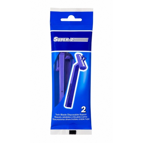 Super-z Twin Blade 2pk Blue Handle