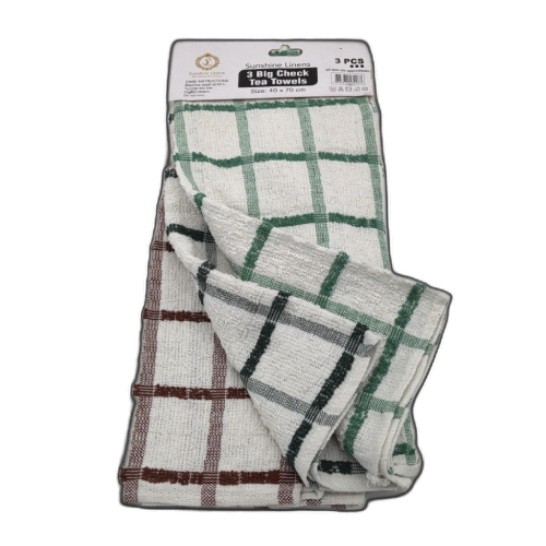 Big Kitchen Towels 40cm x 70cm 3pk. Sunshine Linens