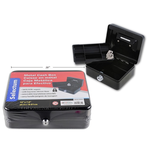 Medium Metal Cash Boxes, Appr. 10 x 7.85x3.5 with key