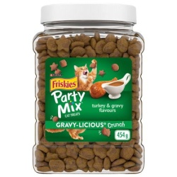 Friskies Party Mix Turkey & Gravy Flavours 454g.