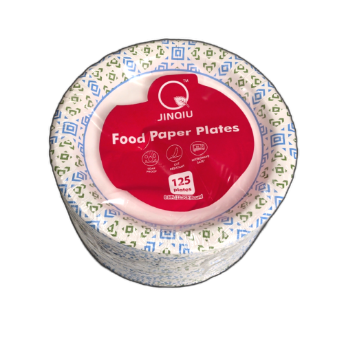 Paper Plates 8.8 Round Blue & Green 125pk.