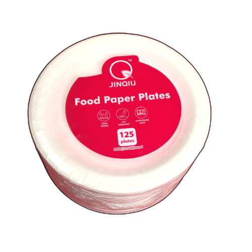 Paper Plates 8.8 Round White 125pk.